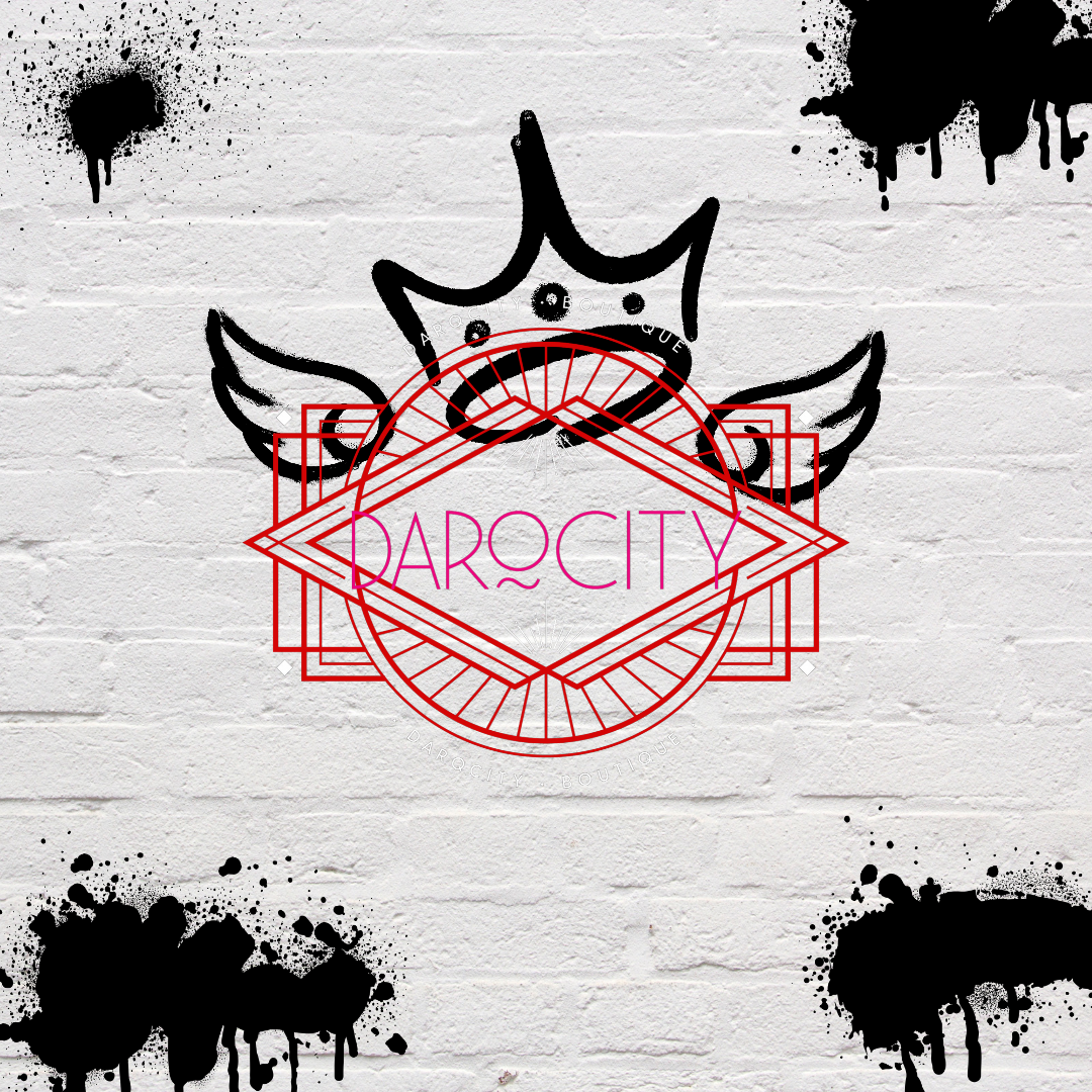 Dark city boutique dot com banner logo for the hash tag grunge collection.