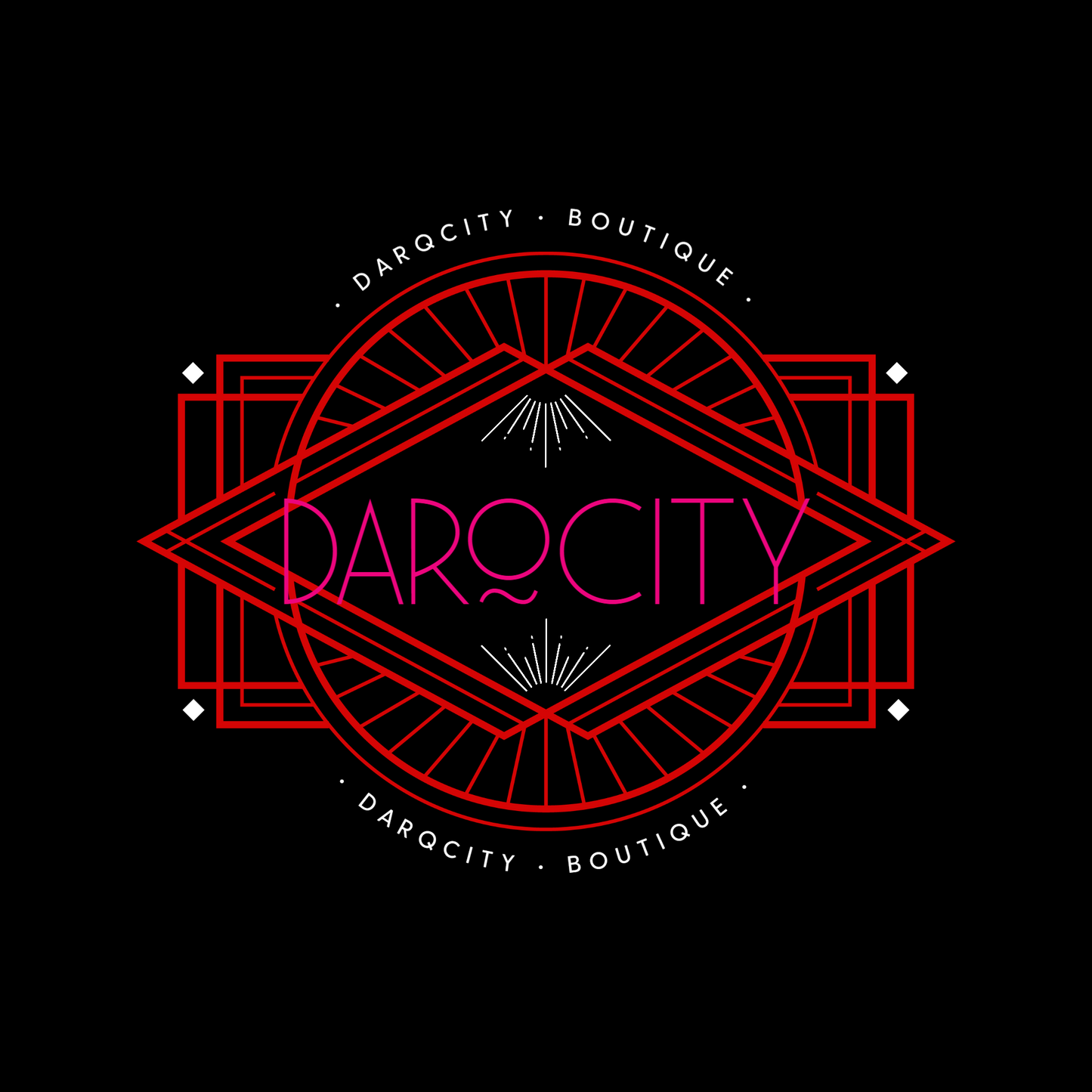 Dark City Boutique Dot Com Logo.