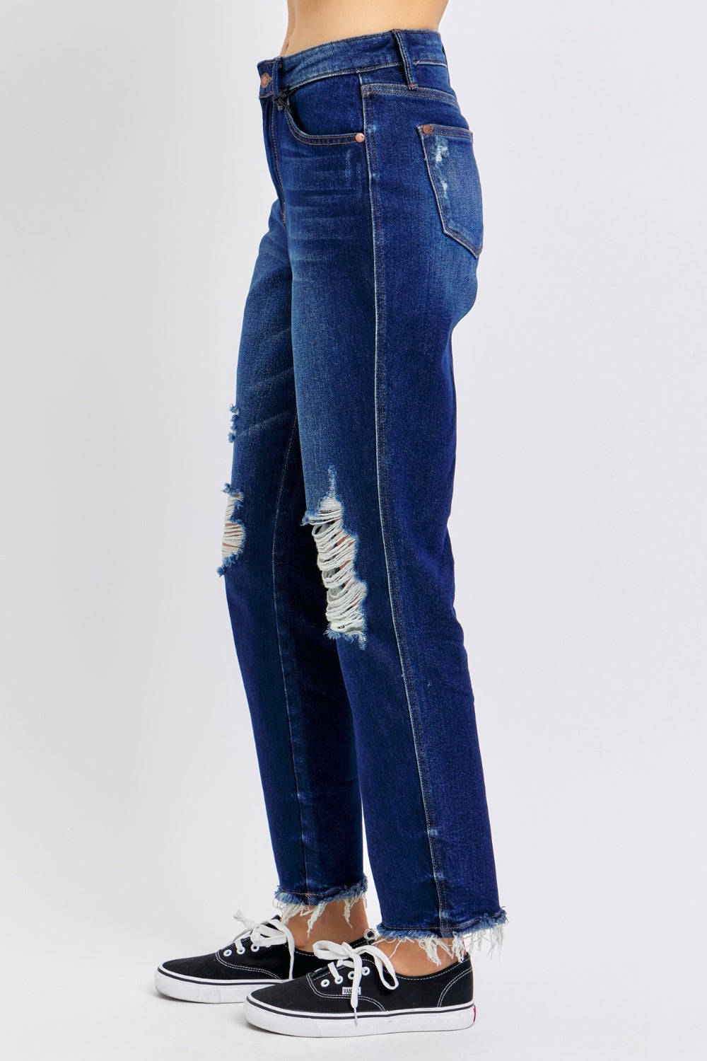 Judy Blue Magic Heavy Destroy Straight Jeans