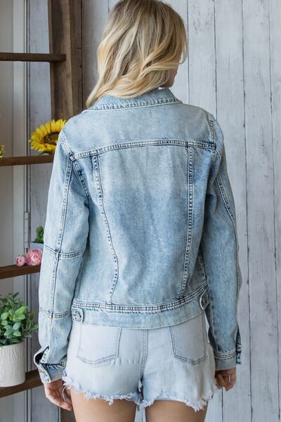 Vervet Vintage Crop Denim "Jean" Jacket/100% Cotton