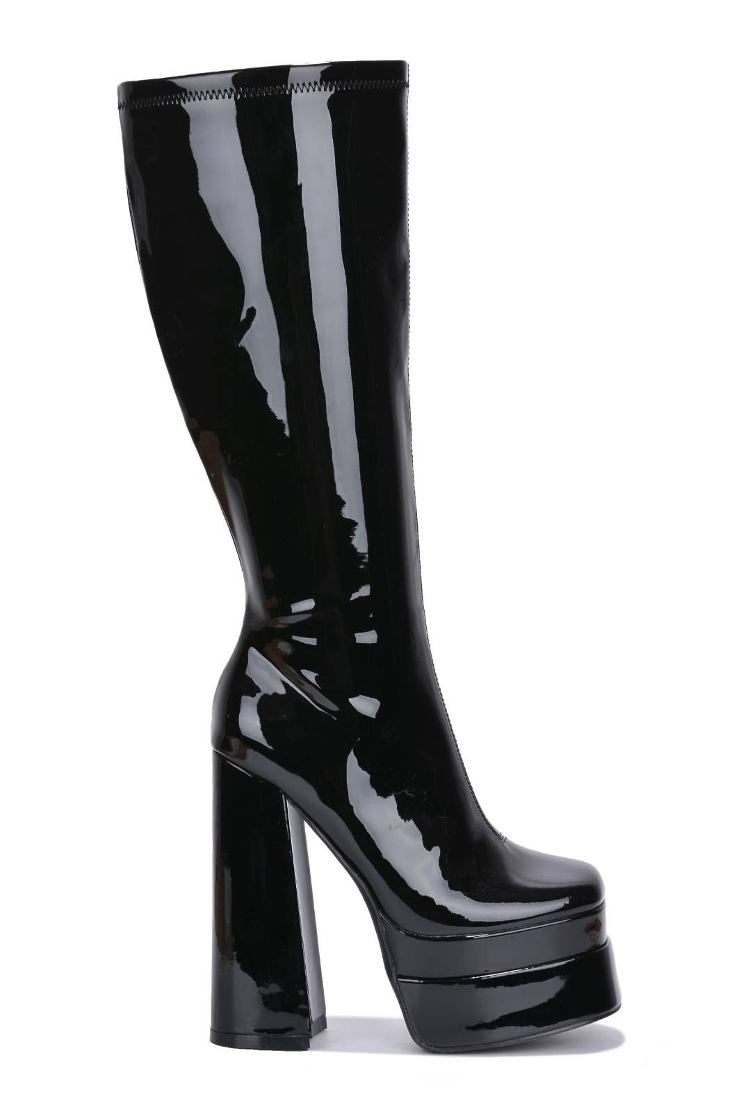 Retro Inspired "Mod" Go-Go Platform Rain Boot By Cape Robbin